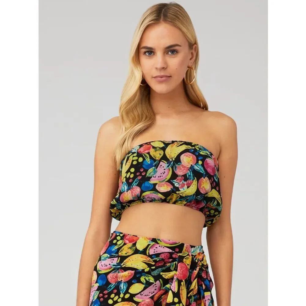 Show Me Your Mumu Women's Fruit Printed Teeny Tube Top Size X-Small